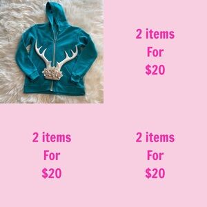 3/$30 Alternative Girls Turquoise Earth Front Pockets Full Zip Hoodie Size XL